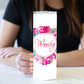 Pink Floral 20 oz Skinny Tumbler