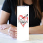 Red Splash Heart 20 oz Skinny Tumbler