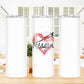 Red Splash Heart 20 oz Skinny Tumbler