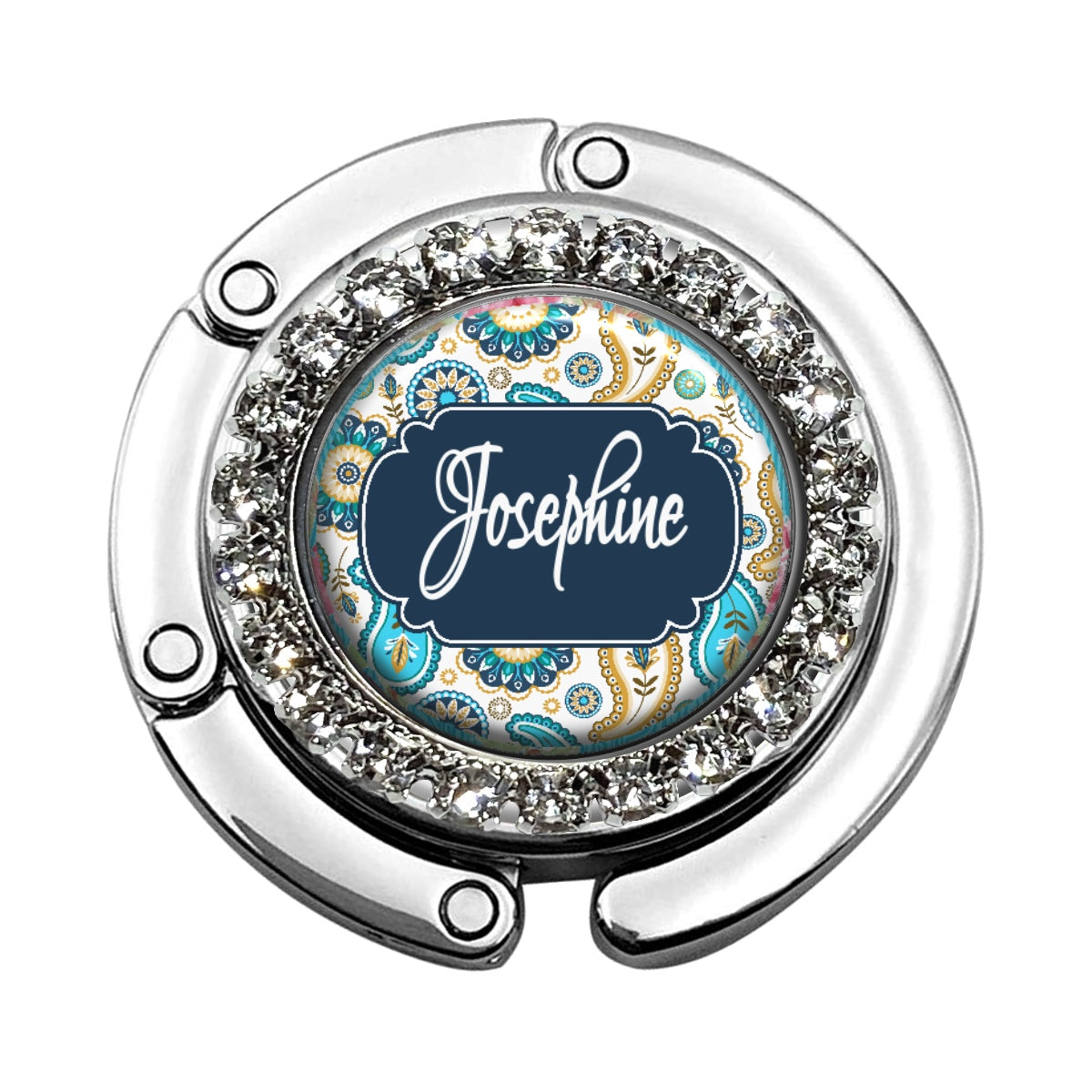 a personalized glass ashtray with an ornate design