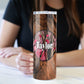 Green or Pink Camo 20 oz Skinny Tumbler