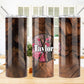 Green or Pink Camo 20 oz Skinny Tumbler