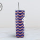 Mermaid on Waves 20 oz Skinny Tumbler