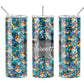 Blue Butterflies 20 oz Skinny Tumbler