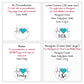 EKG Heart Handwritten Font (10 choices) Retractable ID Badge Reel Holder