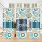 Teal Paisley 20 oz Skinny Tumbler