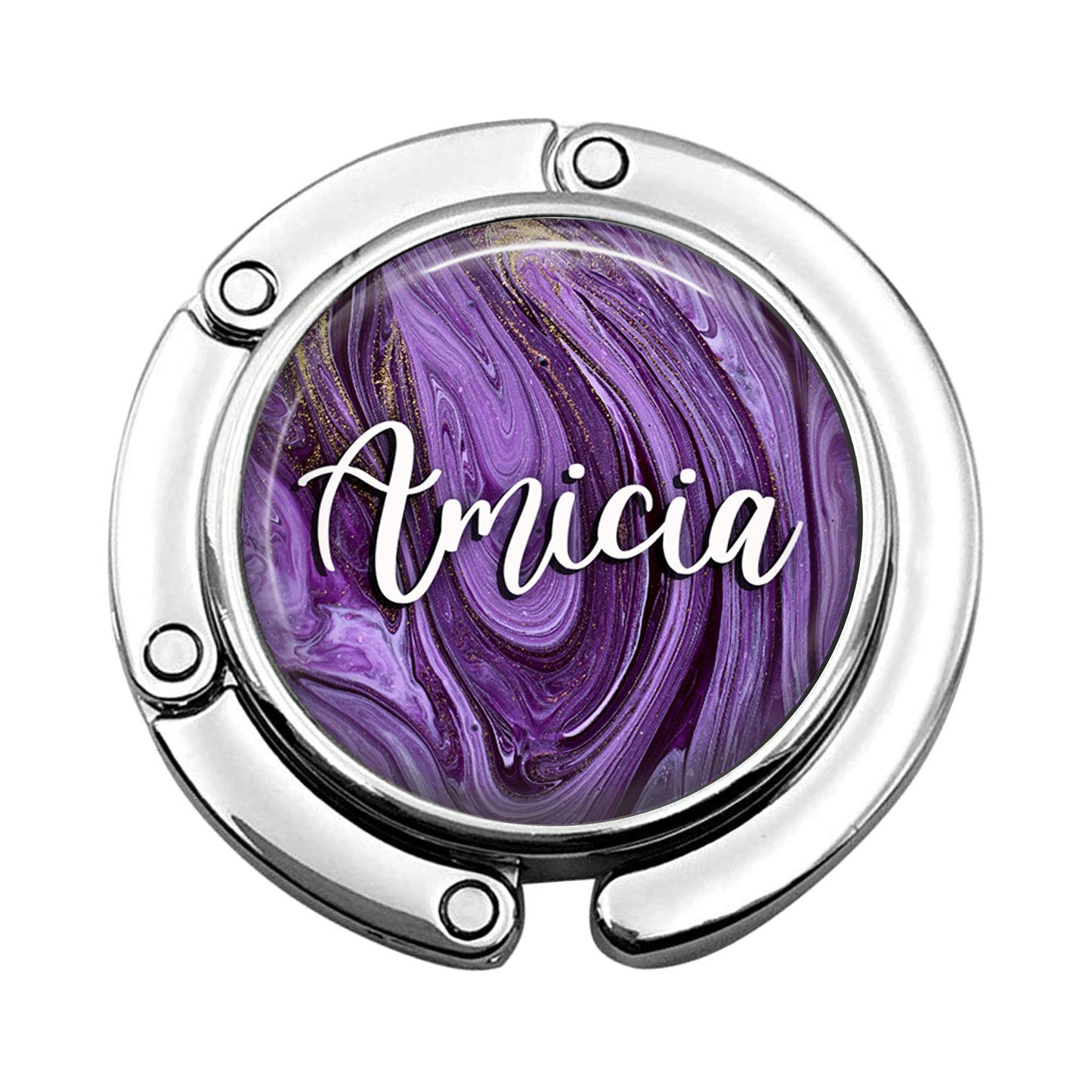 a purple and white object with the word africa on it