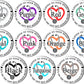 Listen to Your Heart (6 choices) Retractable ID Badge Reel Holder