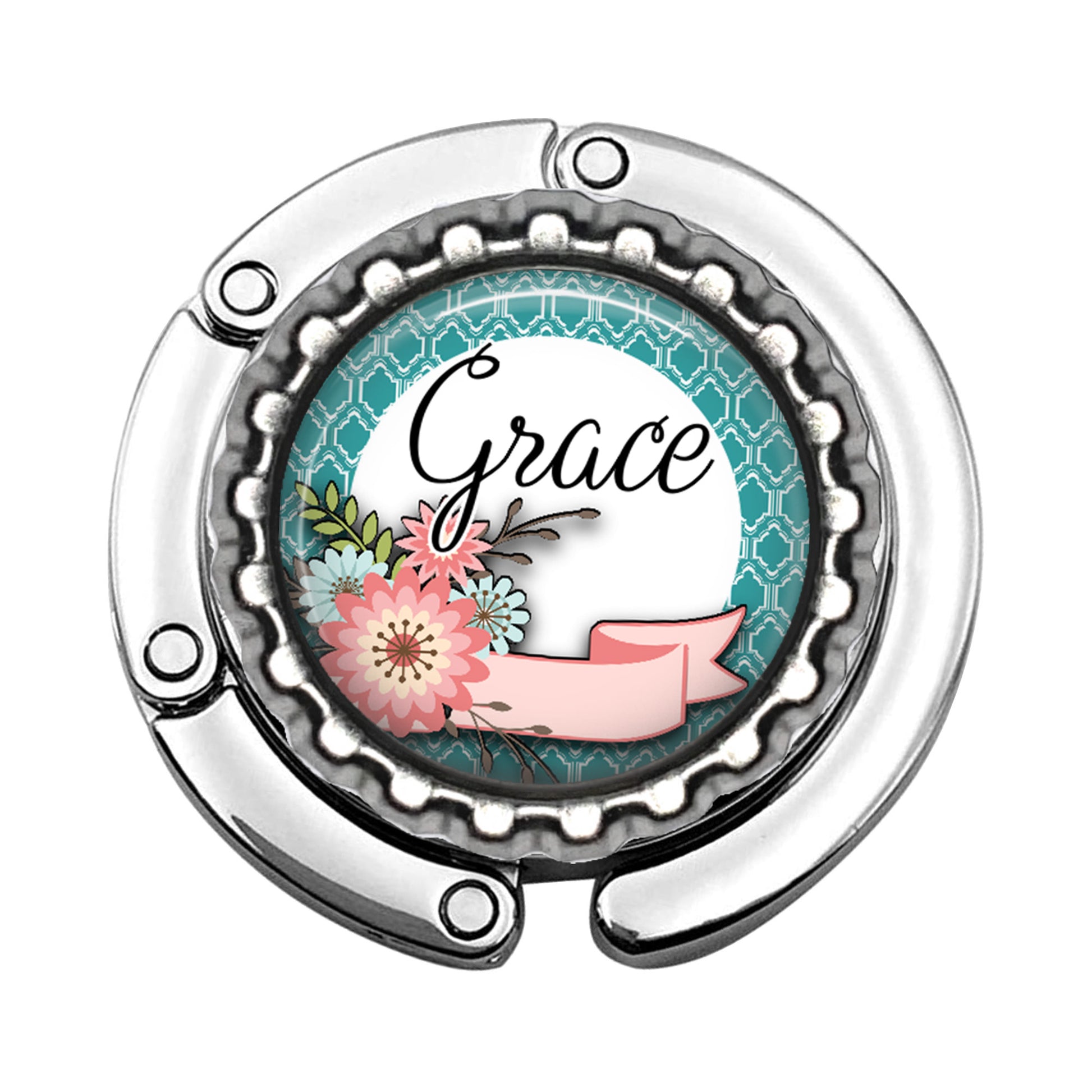 a picture of a clock with the word grace on it