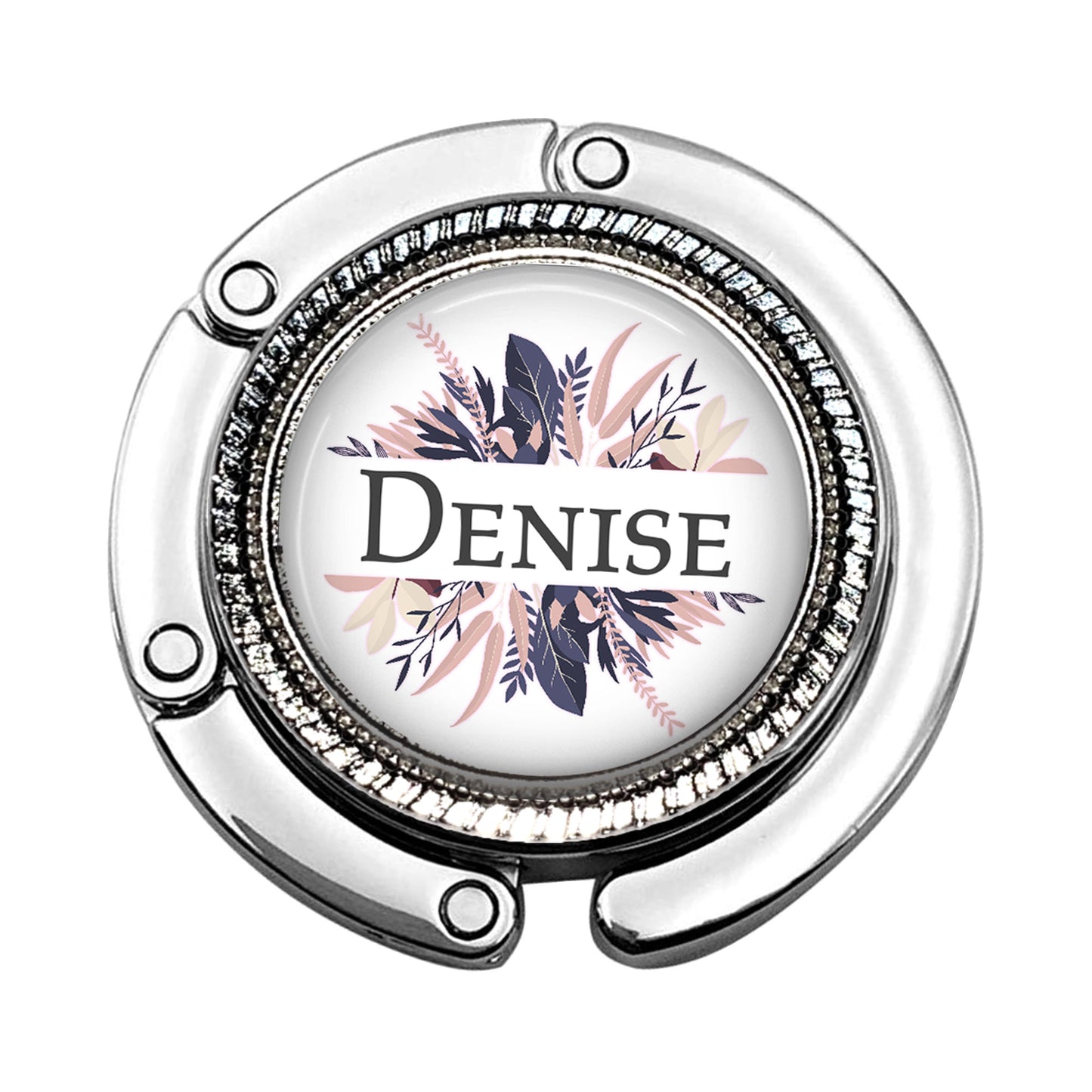 a badge with the name denise on it