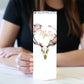 Floral Deer Skull 20 oz Skinny Tumbler