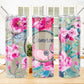 Pink Floral 20 oz Skinny Tumbler