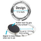 Custom Teal Polka Dot Daisy Foldable Purse Hook - Women's Bag Hanger for Table or Desk
