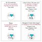 10 Colors EKG Heart Name Purse Hanger - Women's Bag Hanger for Table or Desk